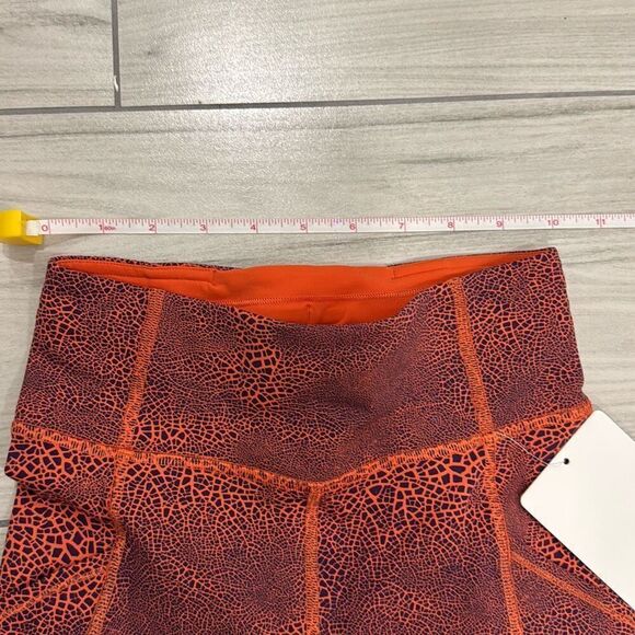 NWT Lululemon Invigorate Tight 25" Size 2 Crackle Glaze Orange Larkspur - Picture 4 of 7